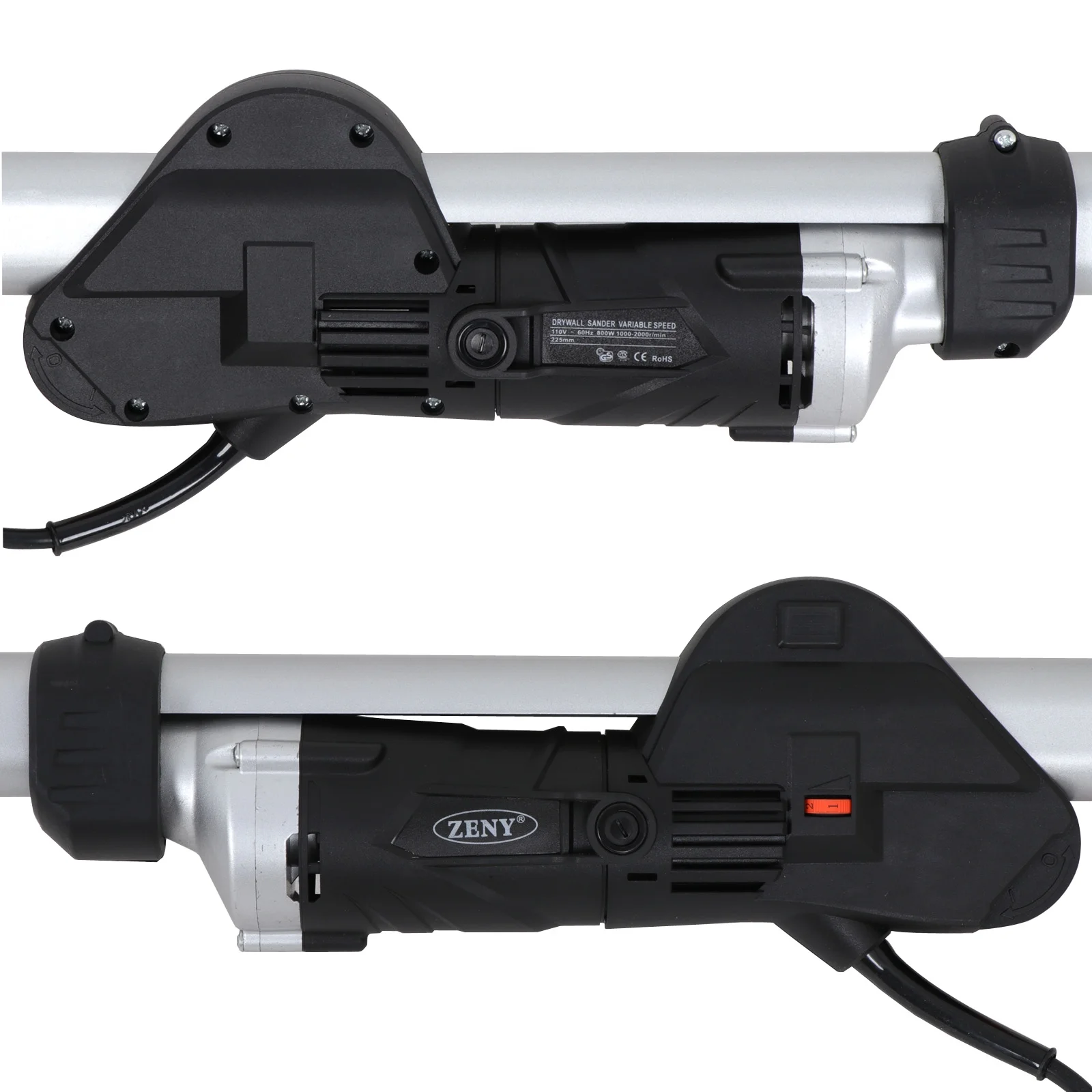 ZENY D01 - 1219A - G2 800W, 110V, Electric Drywall Power Sander, 2000 RPM 6 Speeds