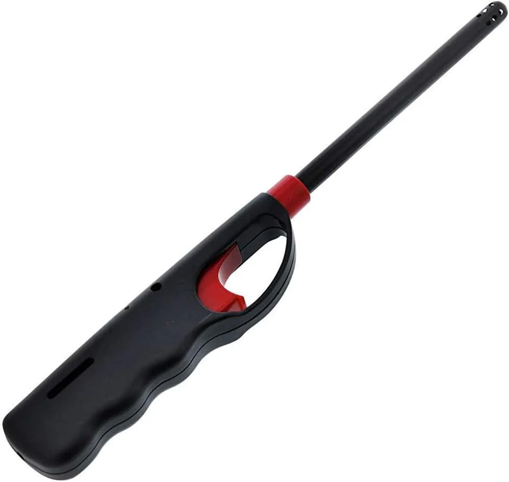 Grill Click Lighter Refillable Butane Gas Candle Fireplace Kitchen Stove Wind Resitent Long Stem (144 Count)