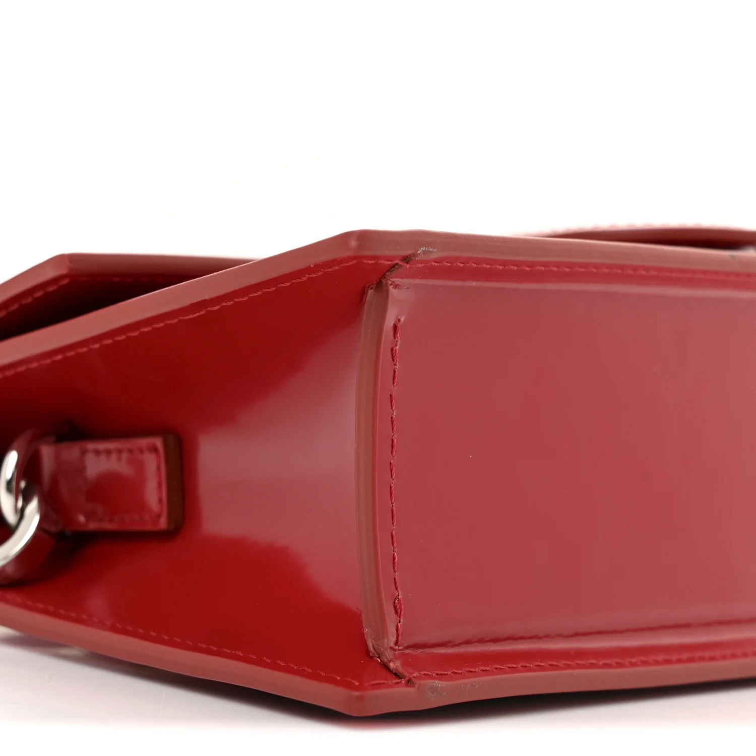 Glazed Calfskin Le Grand Bambino Red