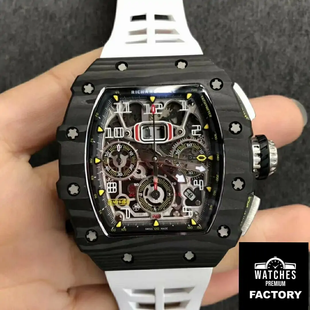 Richard Mille RM011-03 KV Factory Rubber Strap