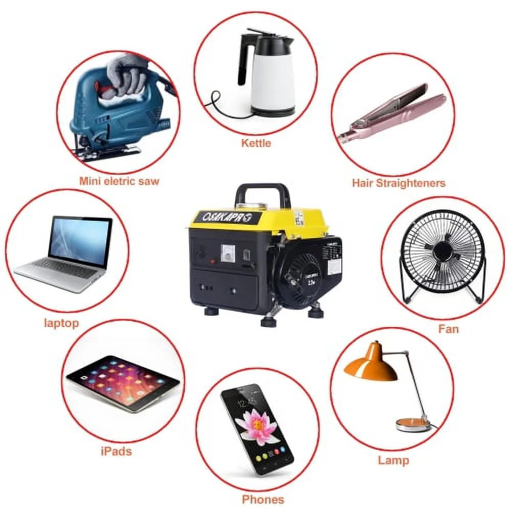 Clearance! 10PCS Portable Generator, Outdoor generator Low Noise, Gas Powered Generator,Generators for Home Use - Image 7