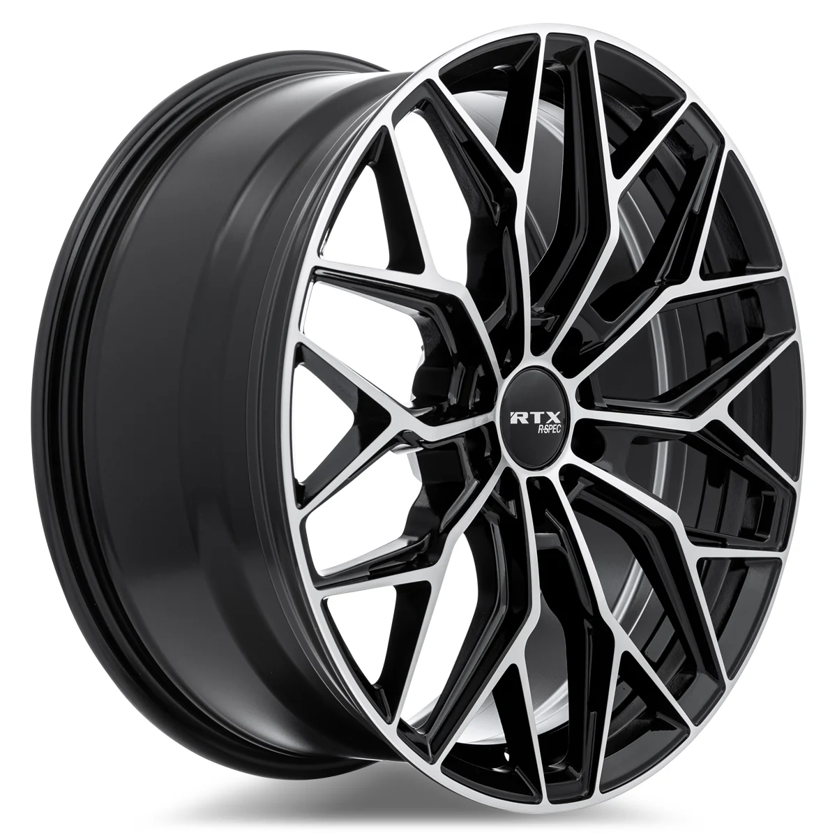 RS02 20x8.5 5x114.3 ET38 CB67.1 Gloss Black Machined Wheel - Image 3