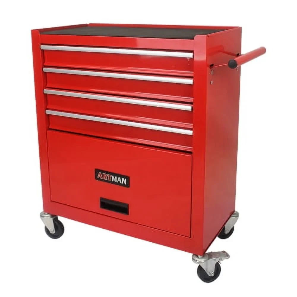 ARTMAN 4 Drawers Rolling Tool Cart With Wheels,Metal Tool Chest Garage Storage Cabinet,Removable Toolbox Organizer for Workshop, Garage