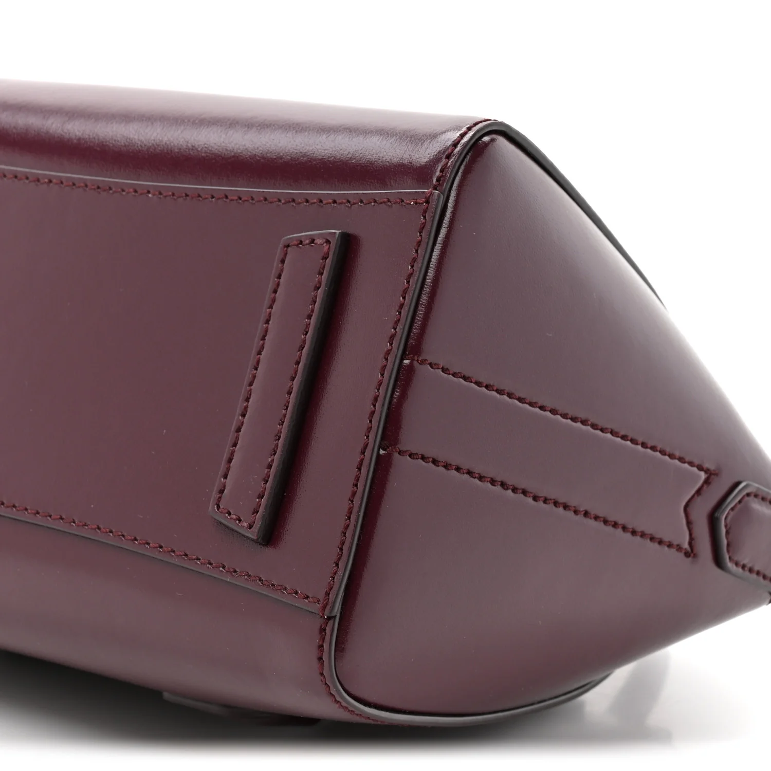 Box Calfskin Mini Lock Antigona Oxblood Red