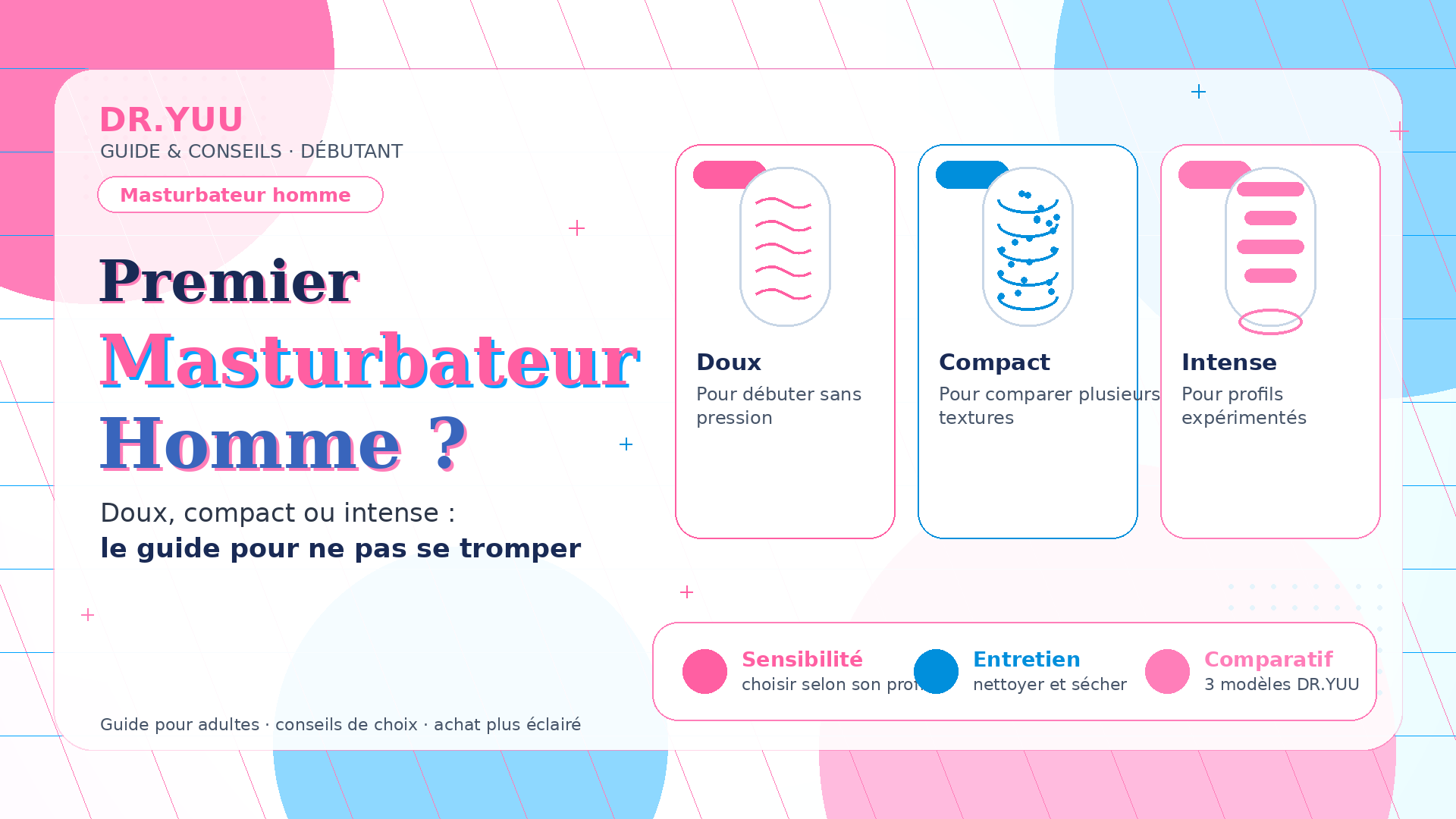 Comment Choisir son Premier Masturbateur Homme ? Le Guide DR.YUU pour Débutants