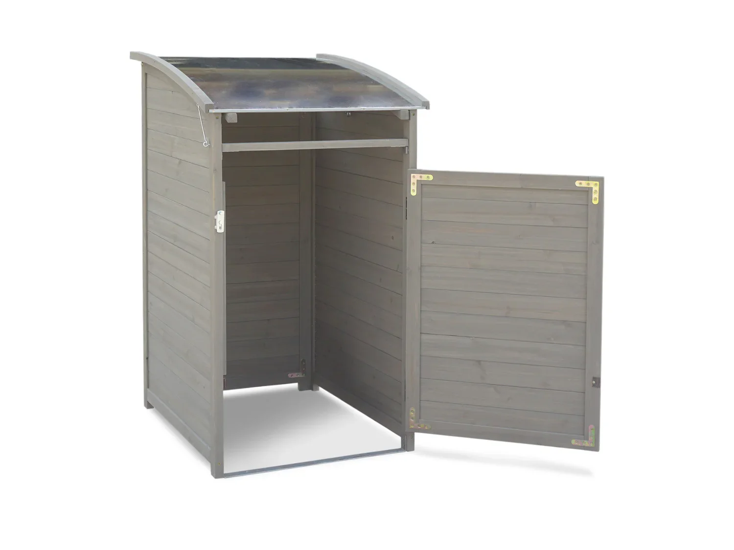 HABAU Cache-poubelle en bois, 120 L