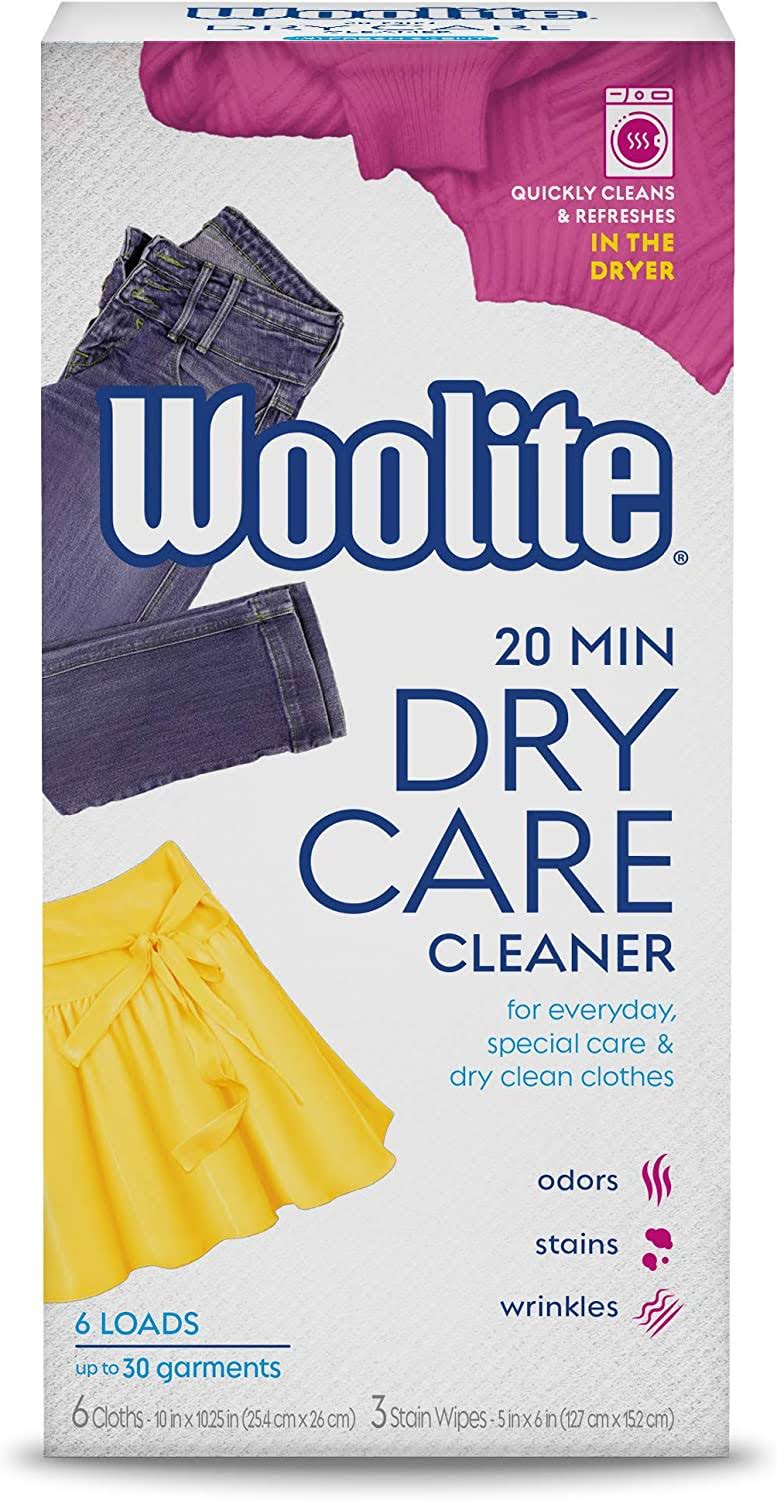 Woolite at Home Dry Cleaner, Fragrance Free, 6 Cloths
