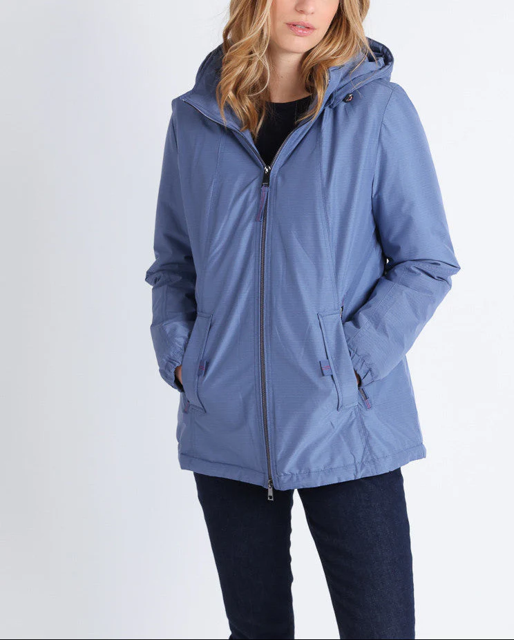Parka doudoune femme bleu horizon