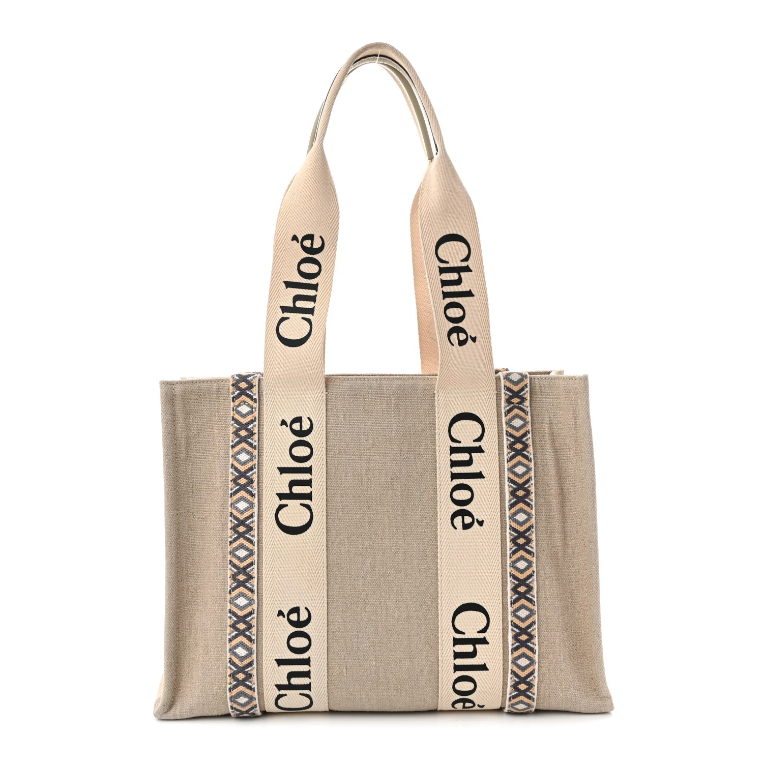 Cotton Medium Woody Ribbon Tote Slate Green