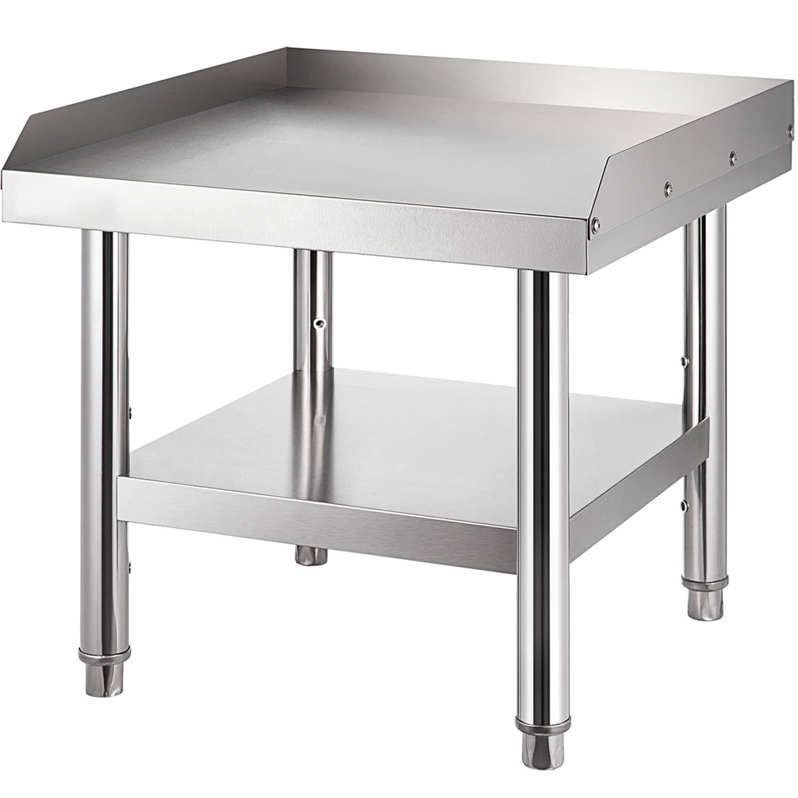 VEVOR Stainless Steel Equipment Grill Table Grill Stand Table with Adj
