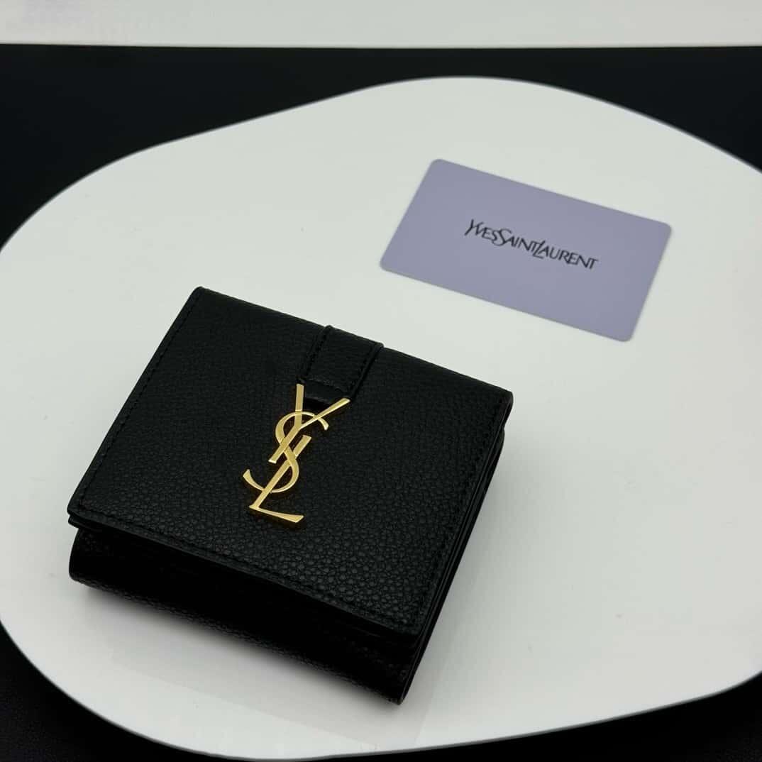 YSL【サンローラン】大人気★小銭入れ付き ミニ 三つ折り財布☆