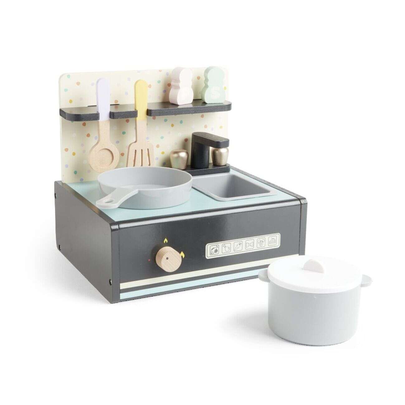 Cuisine en bois avec accessoires L30cm