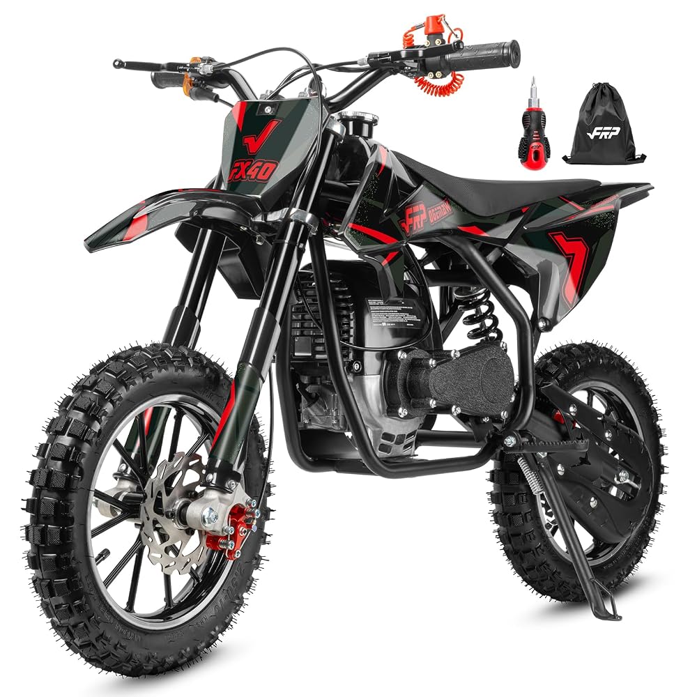 FRP FX40 Gas Dirt Bike for Teens 40cc 4-Stroke Dual Disc Brake Off Road