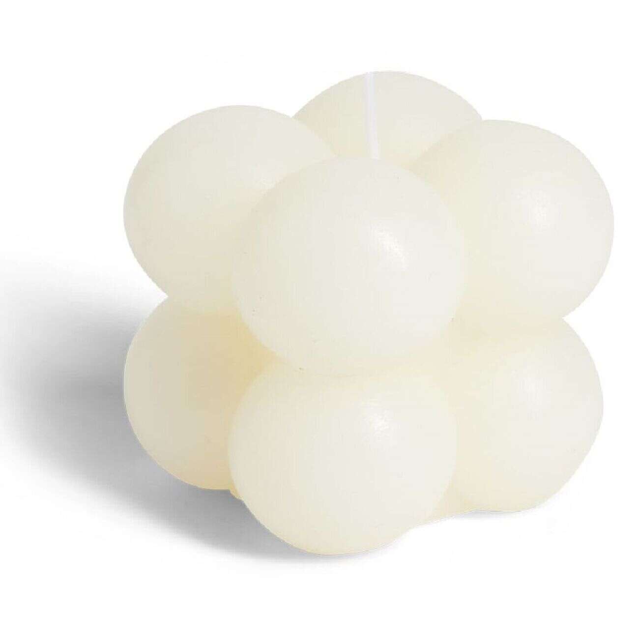 Bougie design bulle - 2 modèles rose ou beige