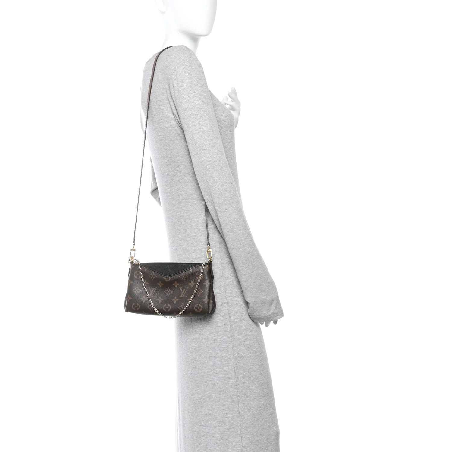 Monogram Pallas Clutch Black