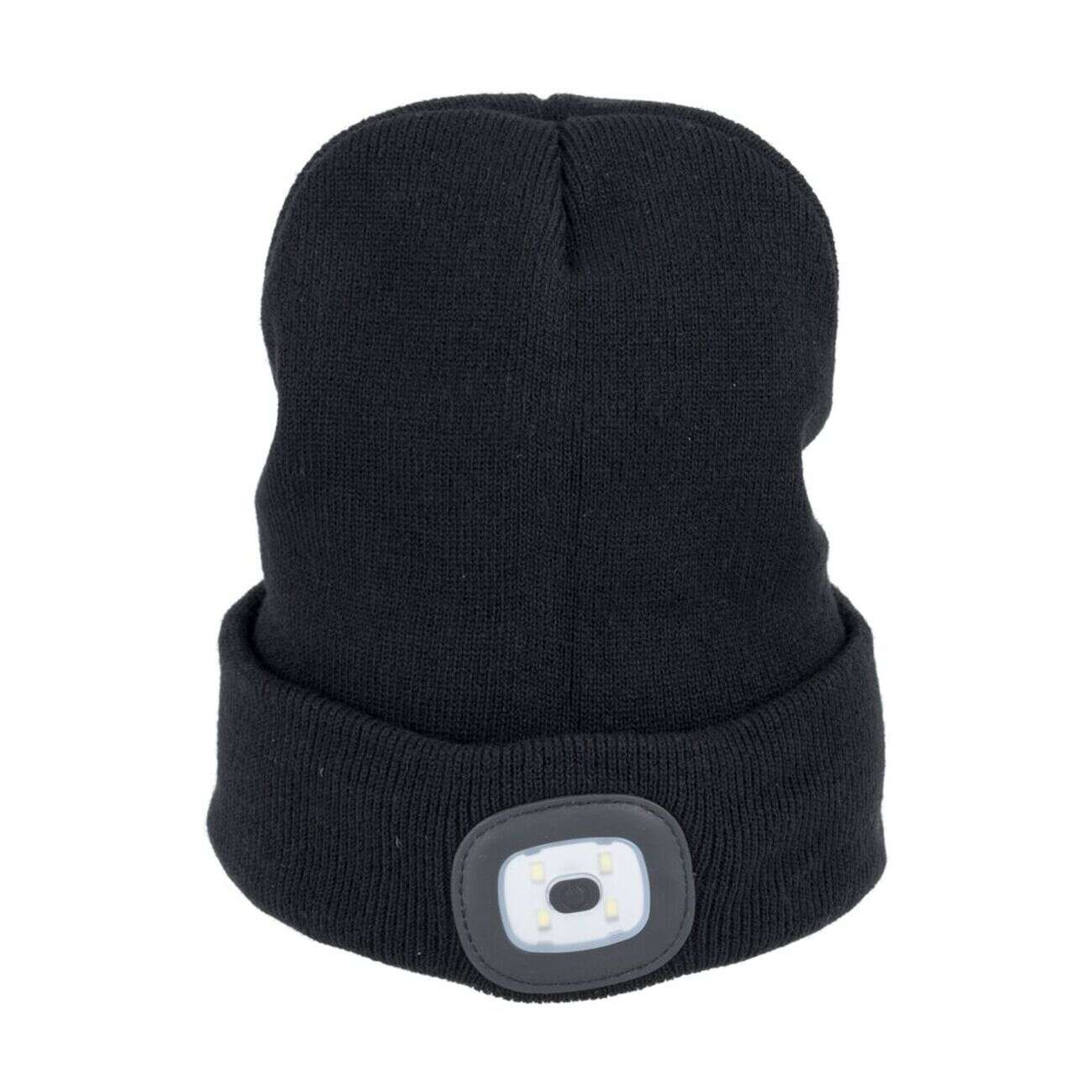 Bonnet avec lampe frontale LED intégrée (2 modèles)