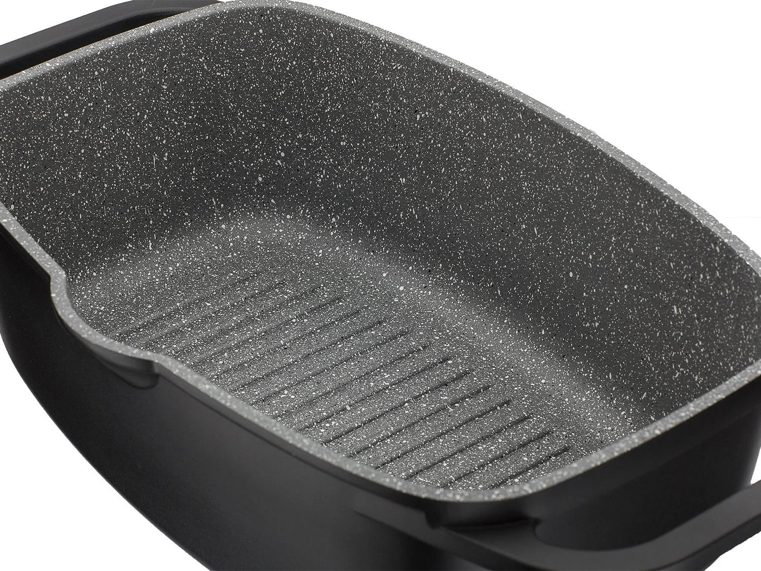 GSW Sauteuse universelle Gourmet Granit 33 x 21 cm avec pince  servir de 30 cm