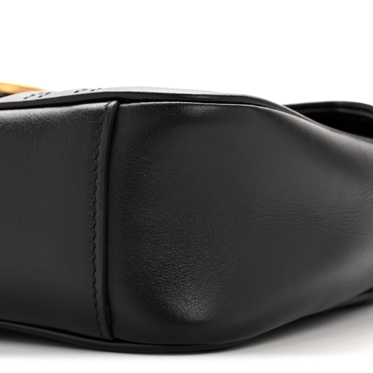 Calfskin Matelasse Small GG Marmont Shoulder Bag Black