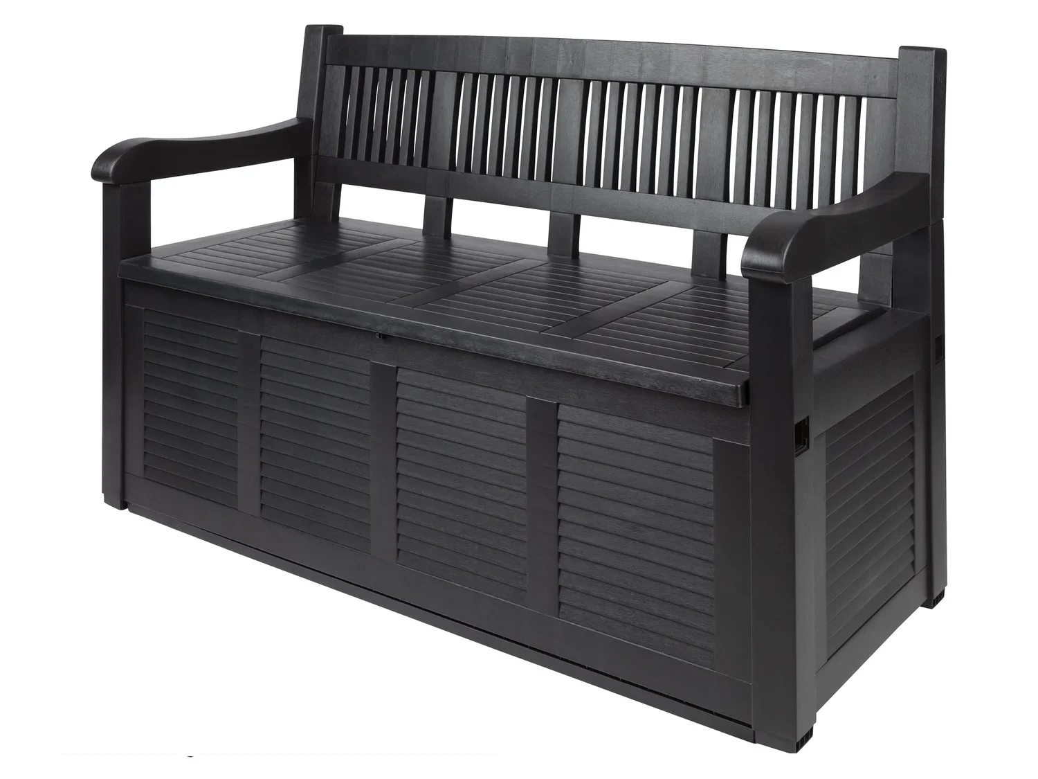 LIVARNO home Banc de jardin avec coffre de rangement, 280 L, en plastique