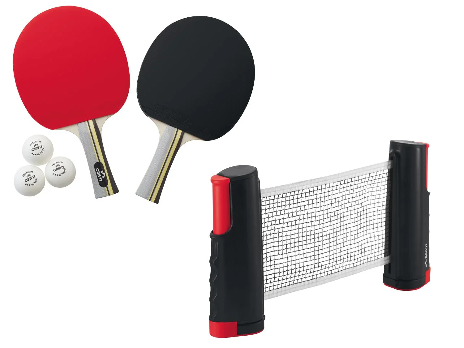 CRIVIT Set de ping-pong ou filet