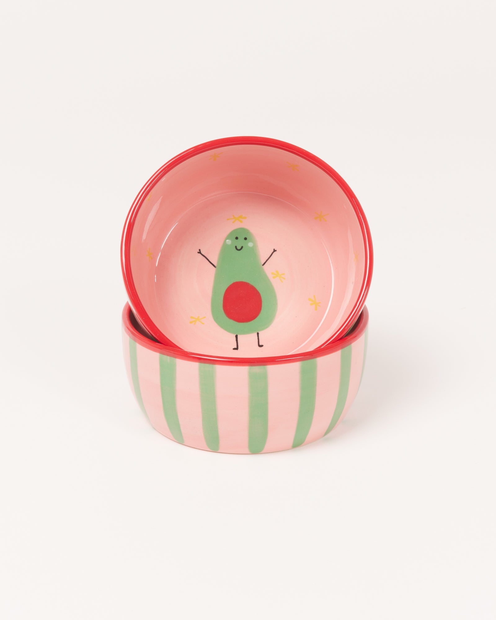 MIIO MIINI MODERN CEREAL BOWL, AVO PINK-RED