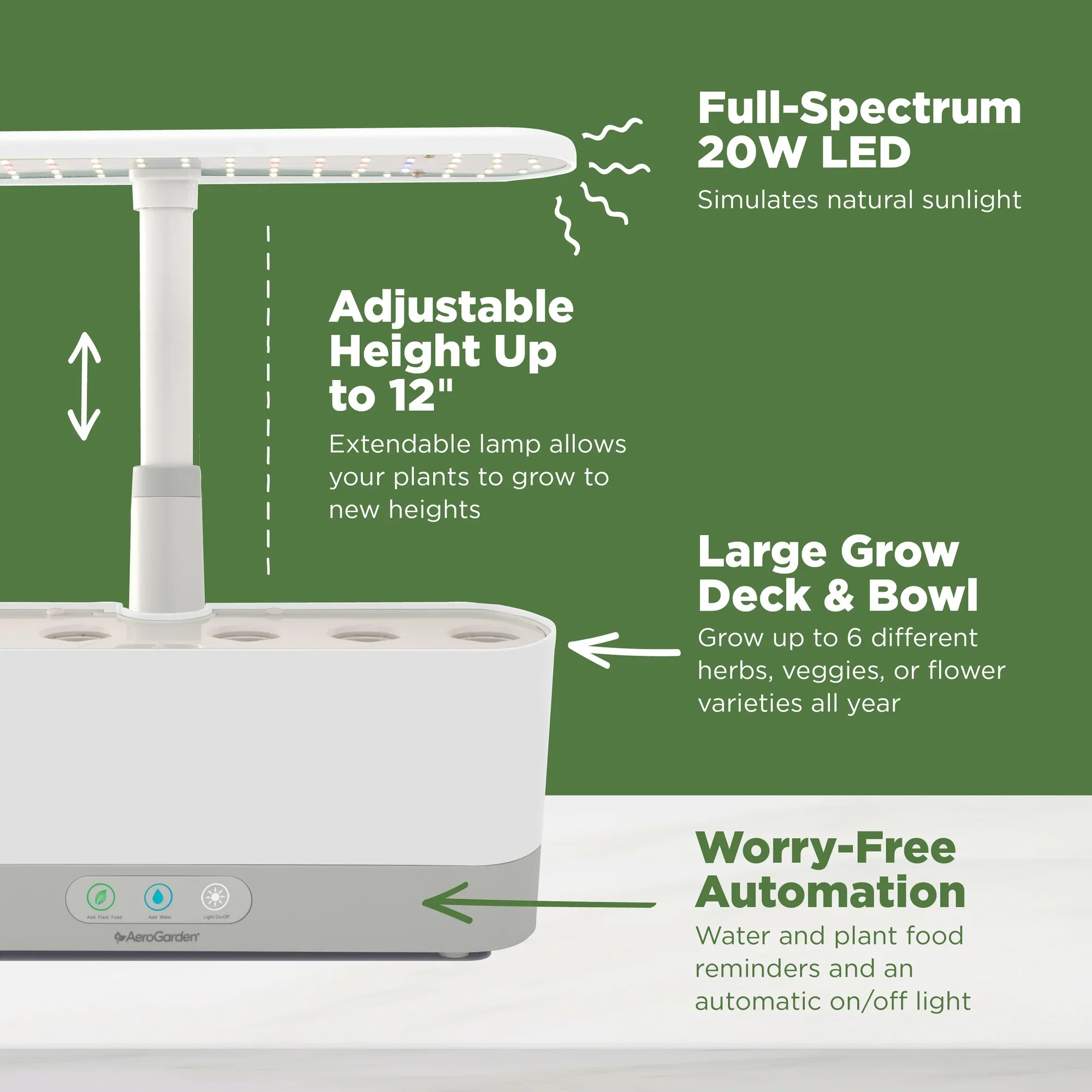AeroGarden Harvest Slim with Gourmet Herb Seed Pod Kit, Black