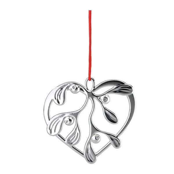 Karen Blixen ornament 6 cm Under the Mistletoe sølv