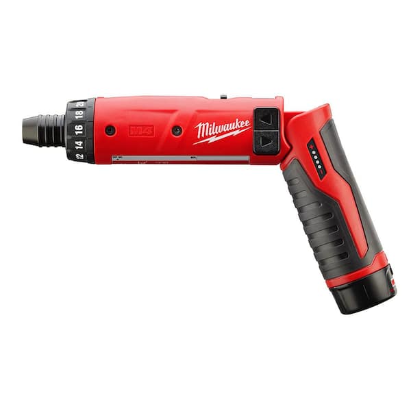 M4 4V Lithium-Ion Cordless 1/4 in. Hex Screwdriver 2-Battery Kit - Image 9