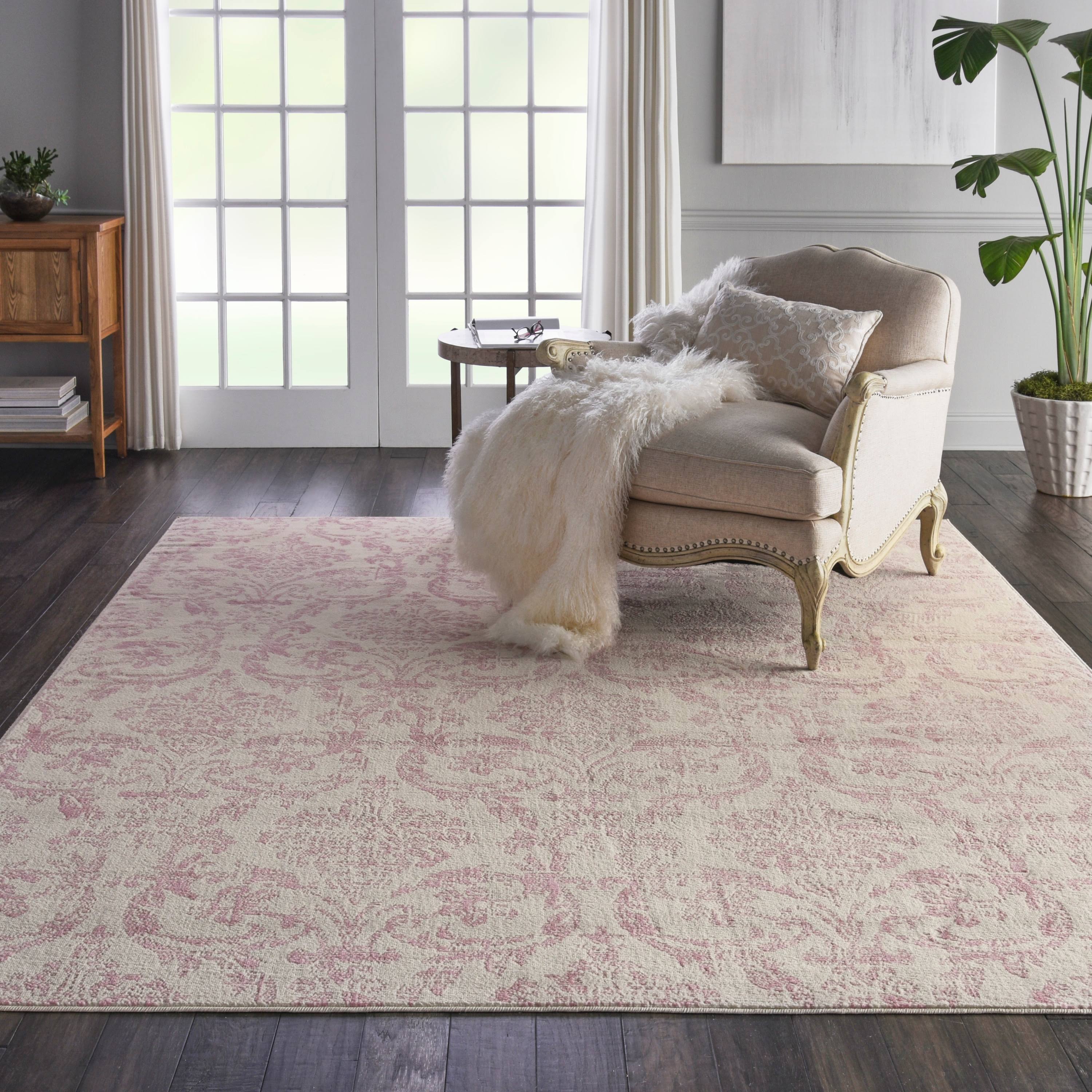 Nourison Jubilant Area Rug, Ivory/Pink, 7'10