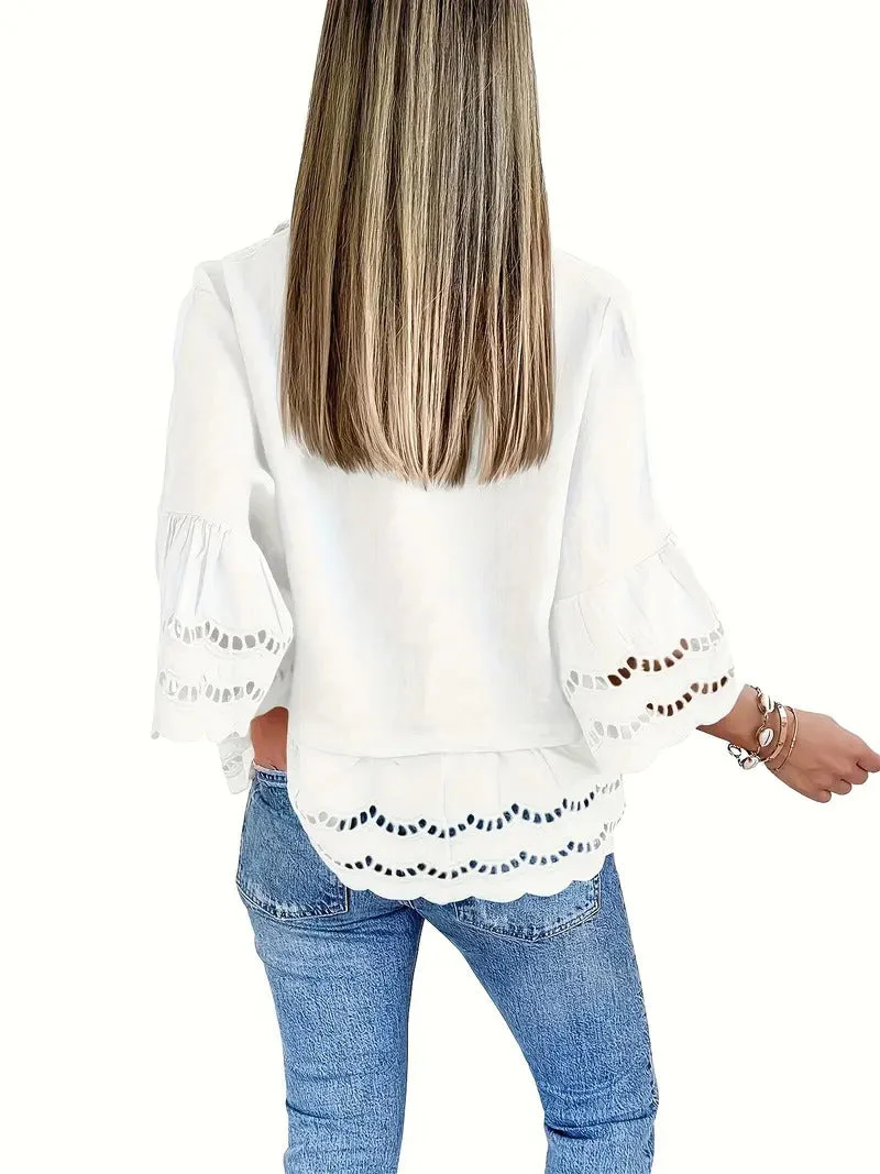Emily - Blouse Aérée Chic