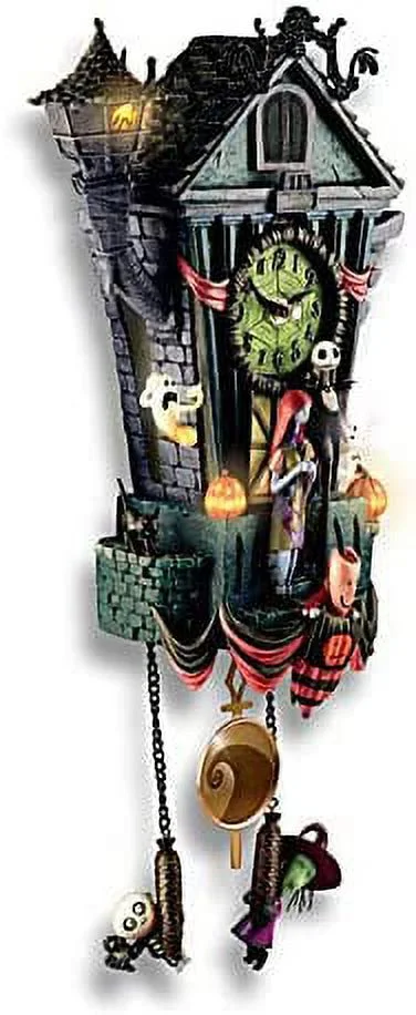 The Nightmare Before Christmas Cuckoo Clock, 21 inches, Musical, Light-Up, Limited Edition - Image 5