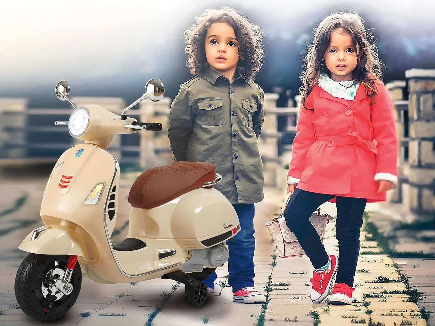 JAMARA Scooter pour enfant Ride-on Vespa GTS 125