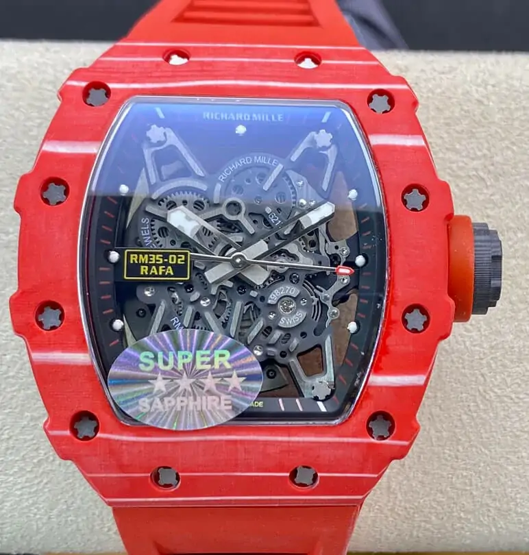 Richard Mille RM035-02 RM Factory Red Rubber Strap