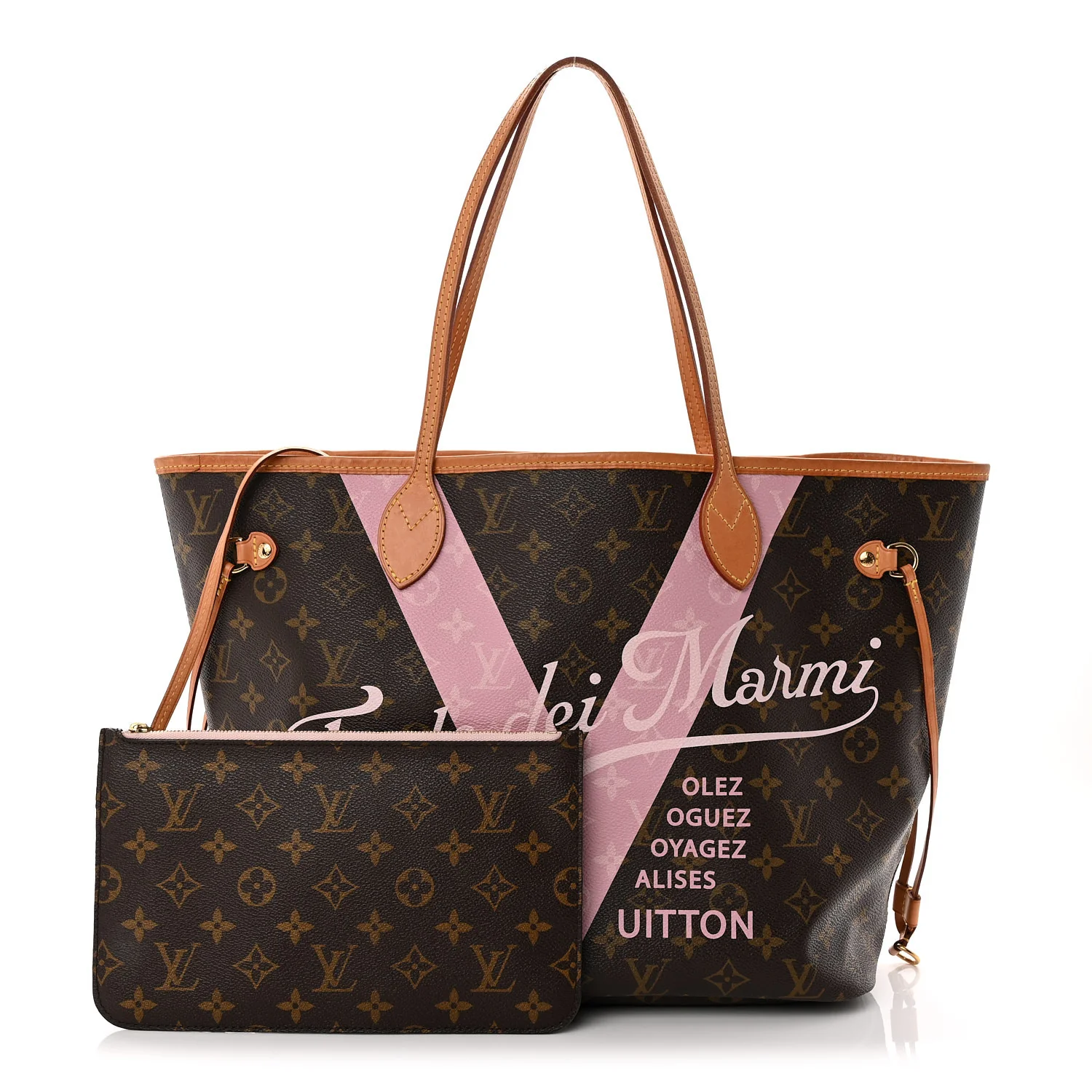 Monogram Forte Dei Marmi V Neverfull MM Rose Ballerine