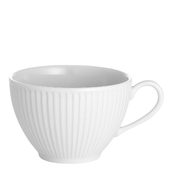 Plissé kopp hvit 18 cl 8,5 cm