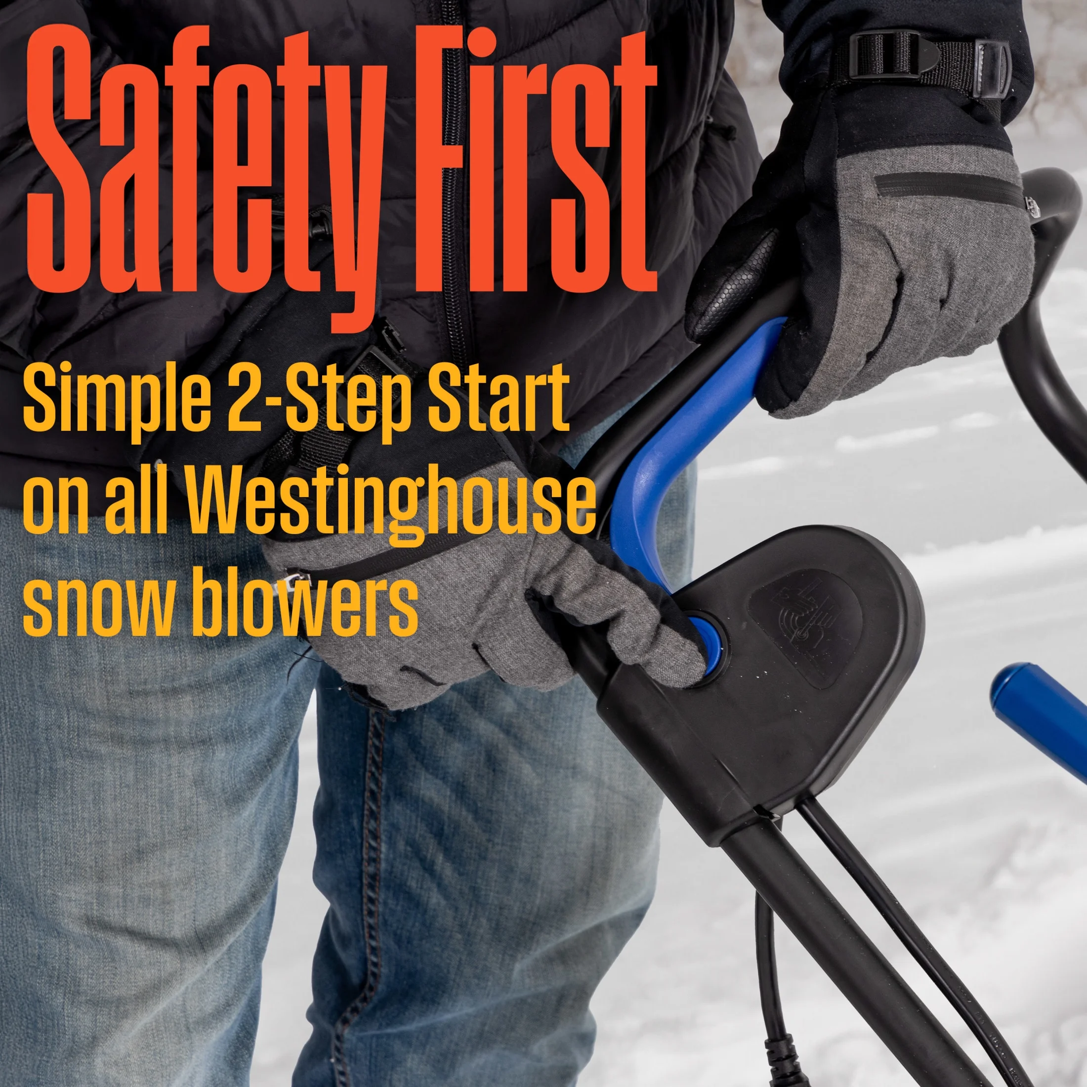 WSnow22 Corded Snow Blower 22 Inch, Steel Auger, Dual LED Lights, Electric Snow Blower with 25ft Throwing Distance, Plows 840lbs/min, Adjustable Chute - Image 7
