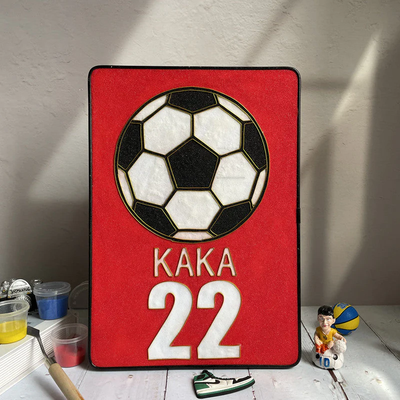 Football,Beginner Cloisonné Enamel DIY Kit, with Tutorial& All Tools