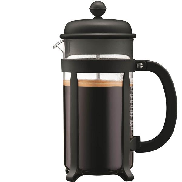 Java presskanne 1L 8 kopper svart