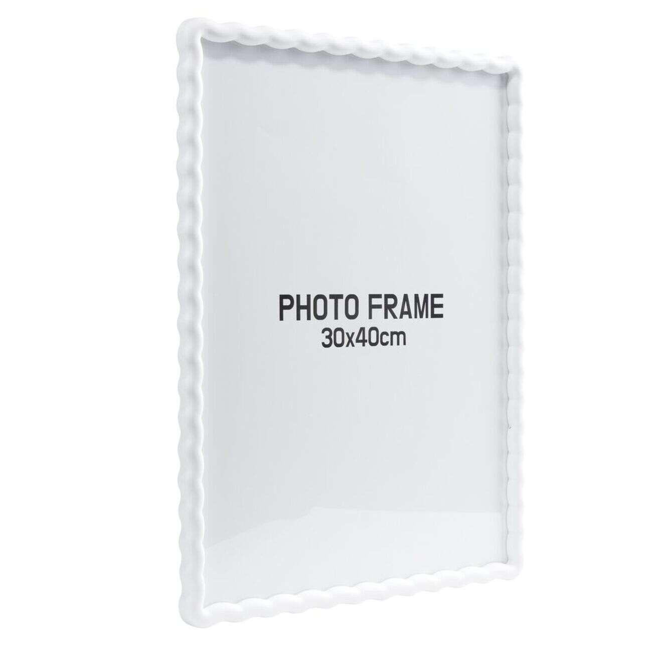 Cadre photo bord vague plastique coloré 34x44cm pour photo 30x40cm (3 modèles)