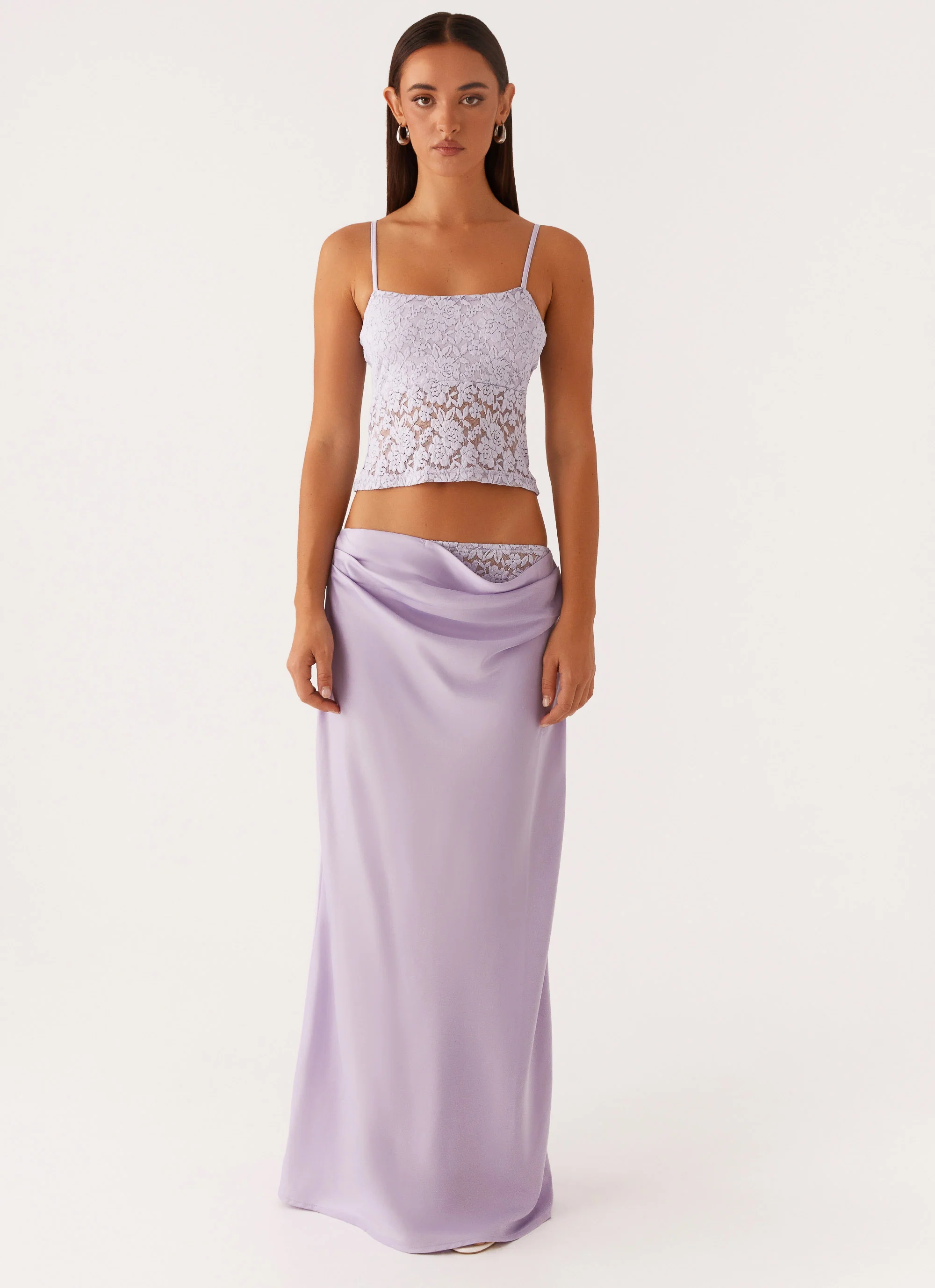 Nancy Lace Top - Lilac