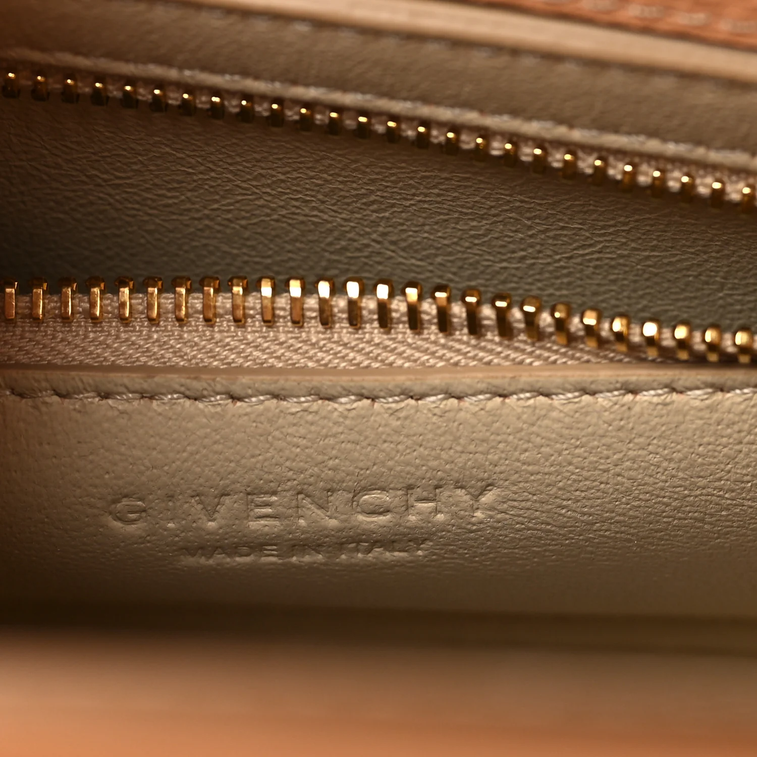 Grained Calfskin Mini Horizon Satchel Beige