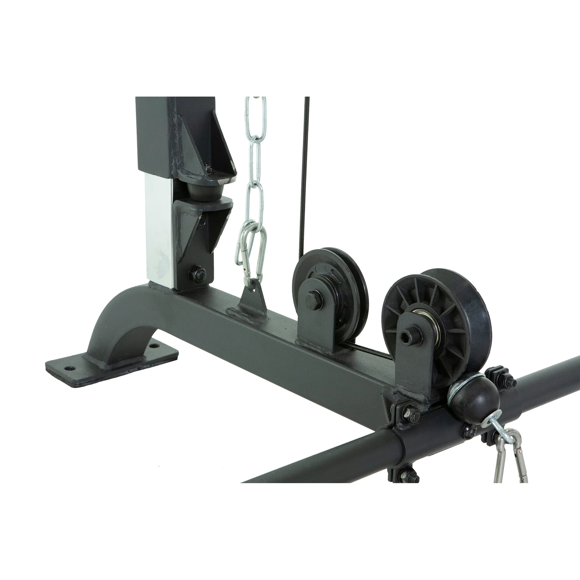 310 Olympic Lat Pull Down and Low Row Cable Attachment for 1600 Ultra Strength 800lb Weight Capacity Squat Stand Power Rack Cage with Lock-in J-Hooks(Nylon) - Image 5