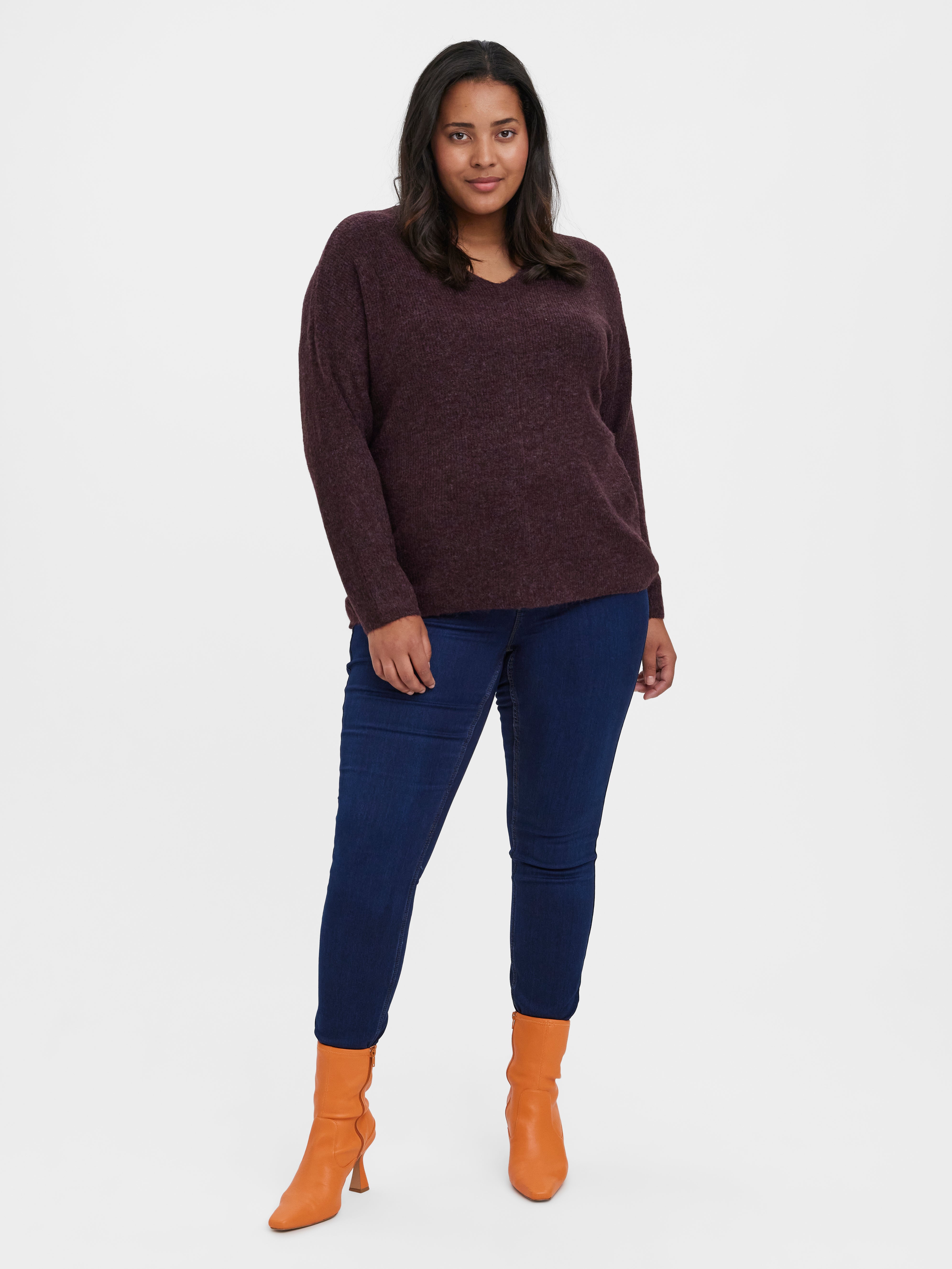 VERO MODA® VMCREWLEFILE Knitted pullover