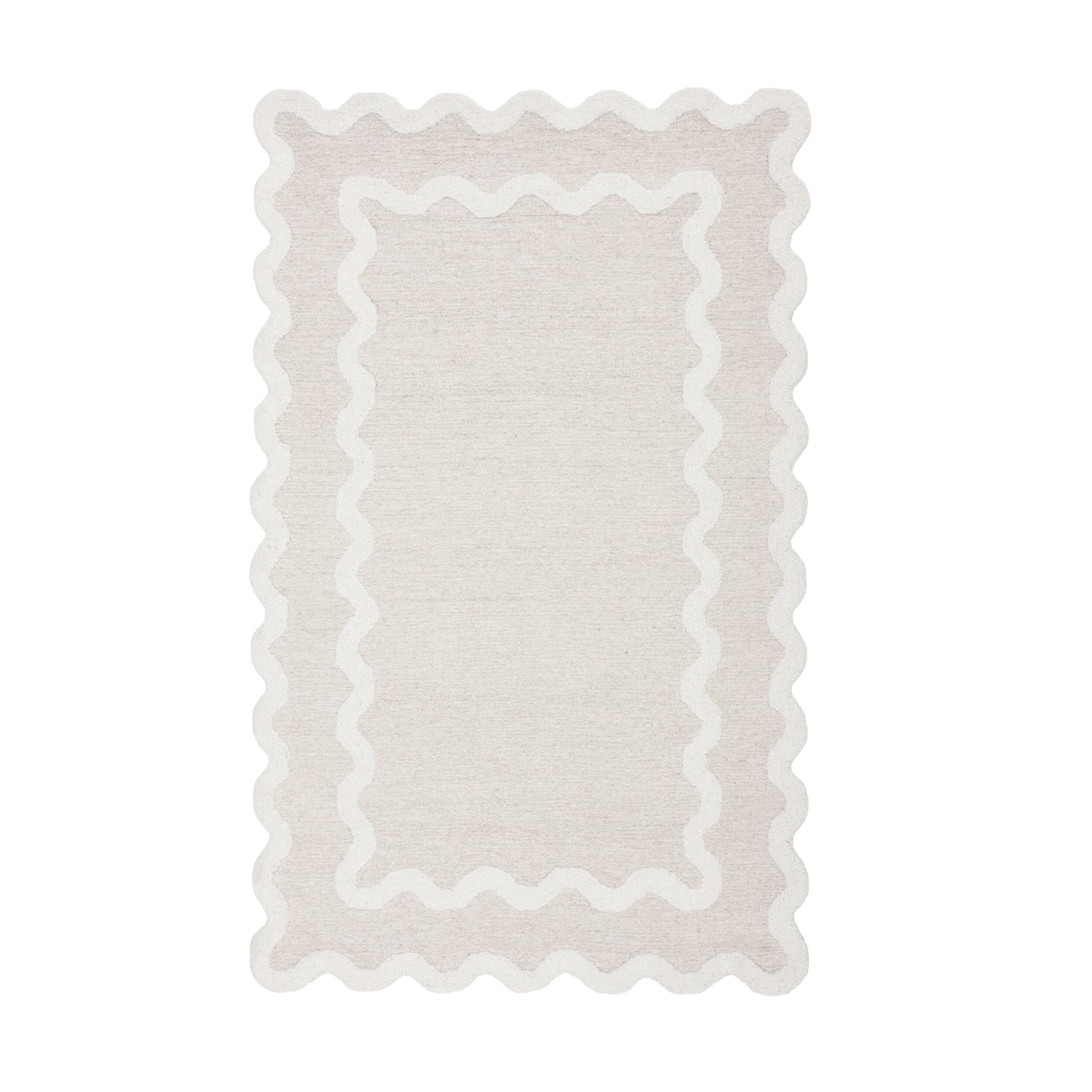 Bromby Scalloped Wool Rug 150x240cm