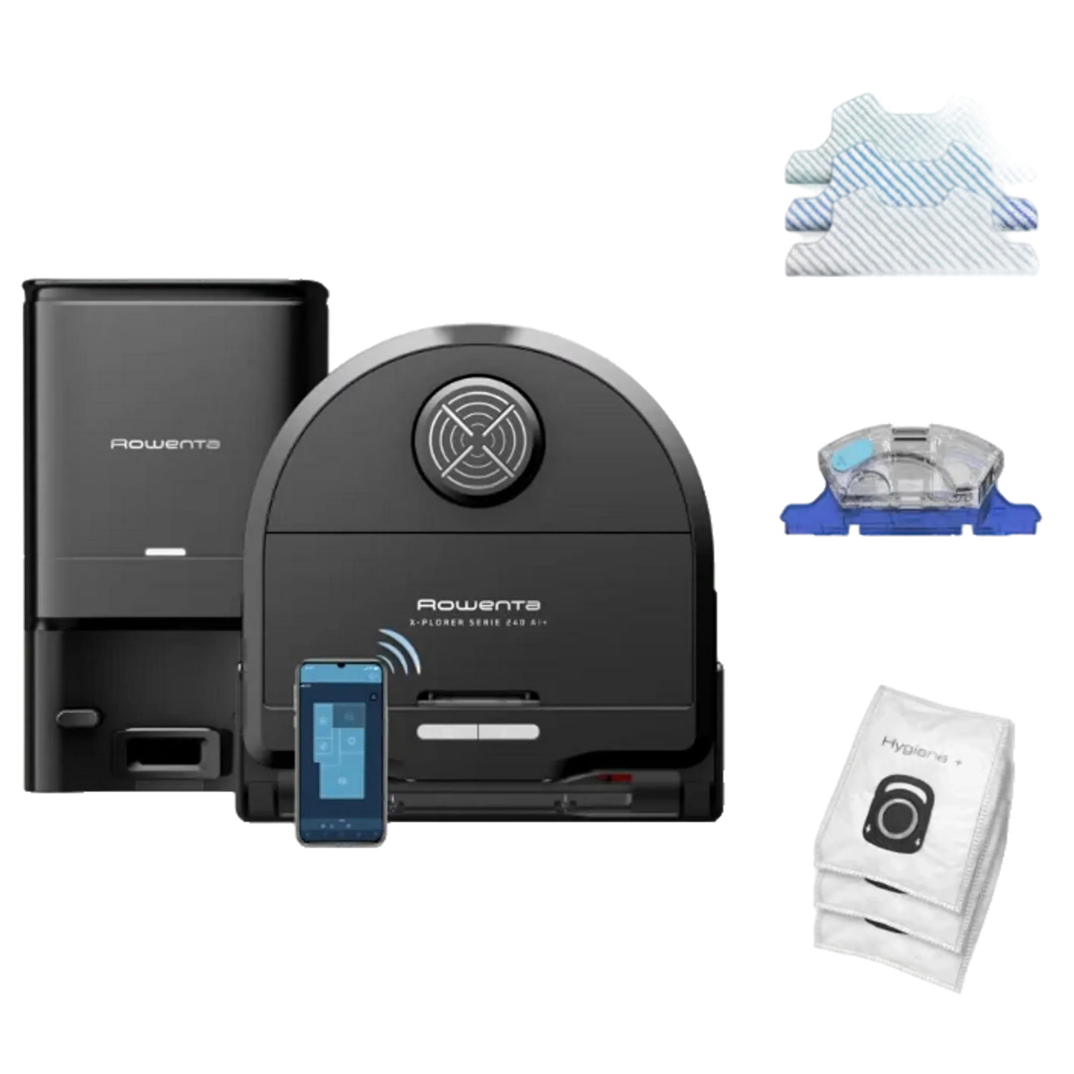 Rowenta Robotstofzuiger 2 in 1 RR9695 X-Plorer Serie 240+ AI