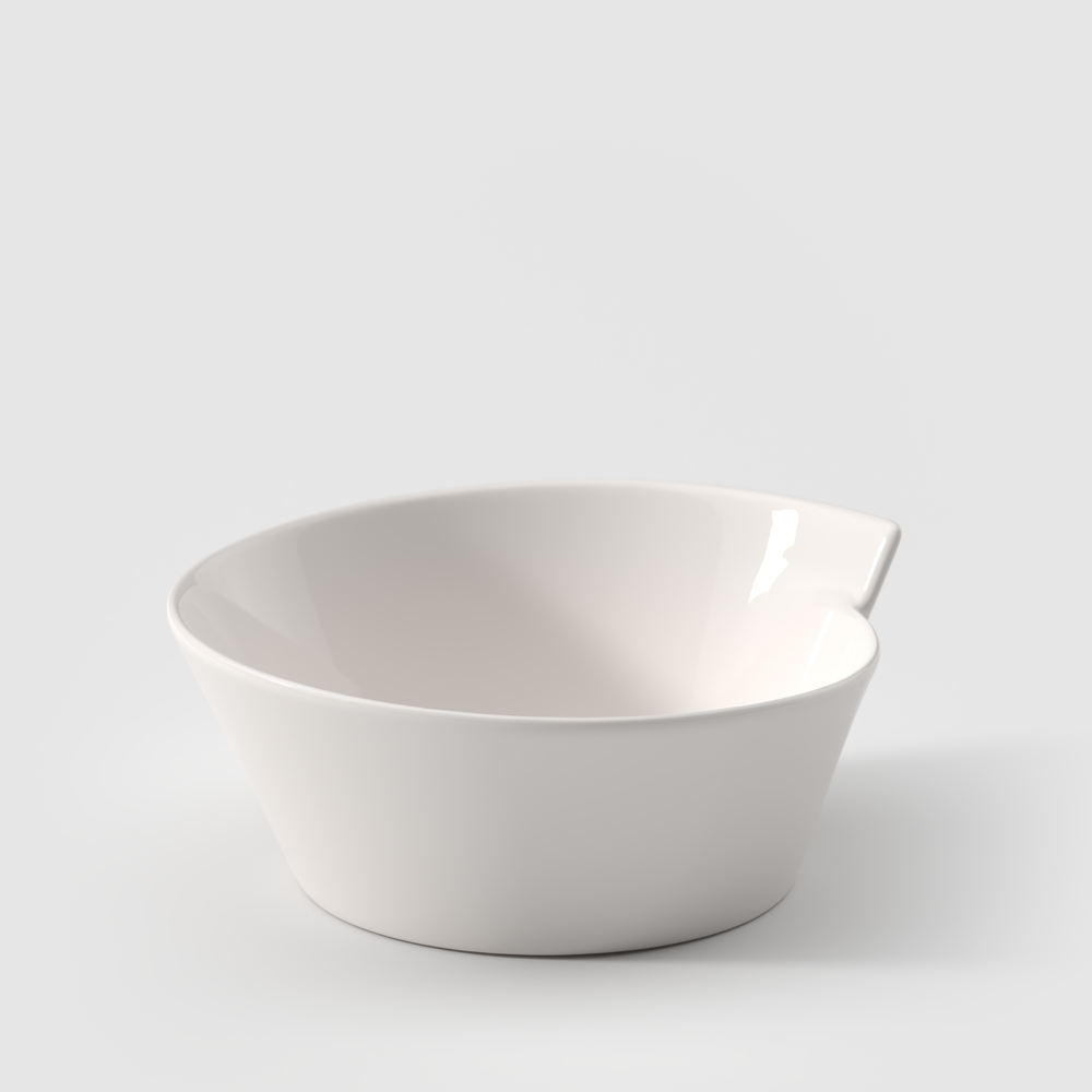 NewWave Cereal bowl - White, 12.9 oz, Premium Porcelain
