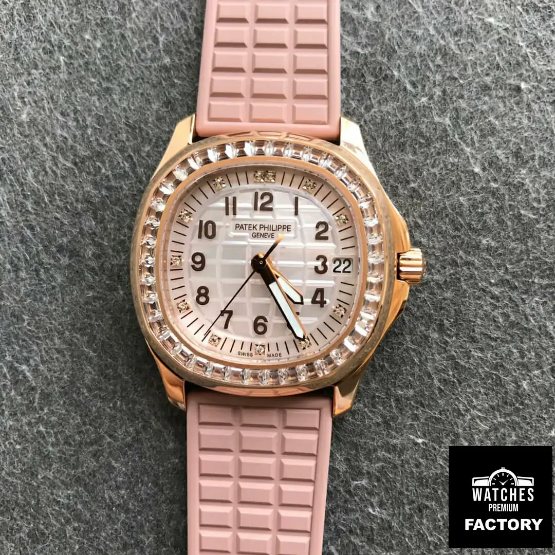 Patek Philippe Aquanaut 5072R-001 PPF Factory Pink Rubber Strap