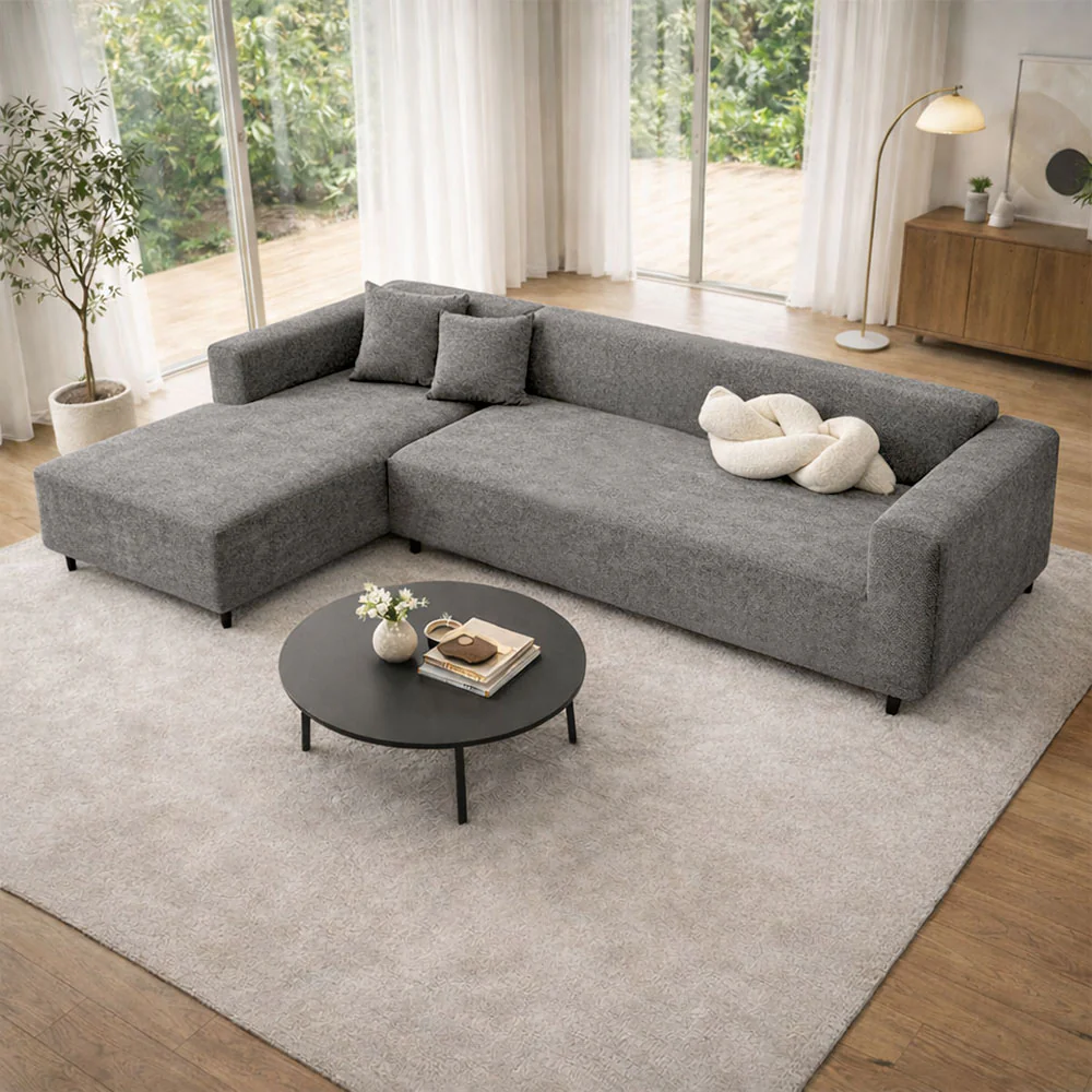 Herringbone Full Coverage Scratch-Resistant Sofa Protection Magic Stretch  Sectional Couch Cover