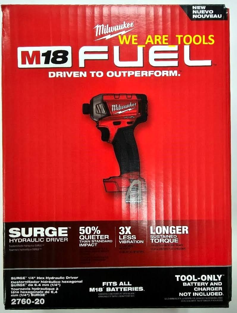 Milwaukee 2760-20 M18 FUEL SURGE 1/4 Hex Hydraulic Driver, Tool Only