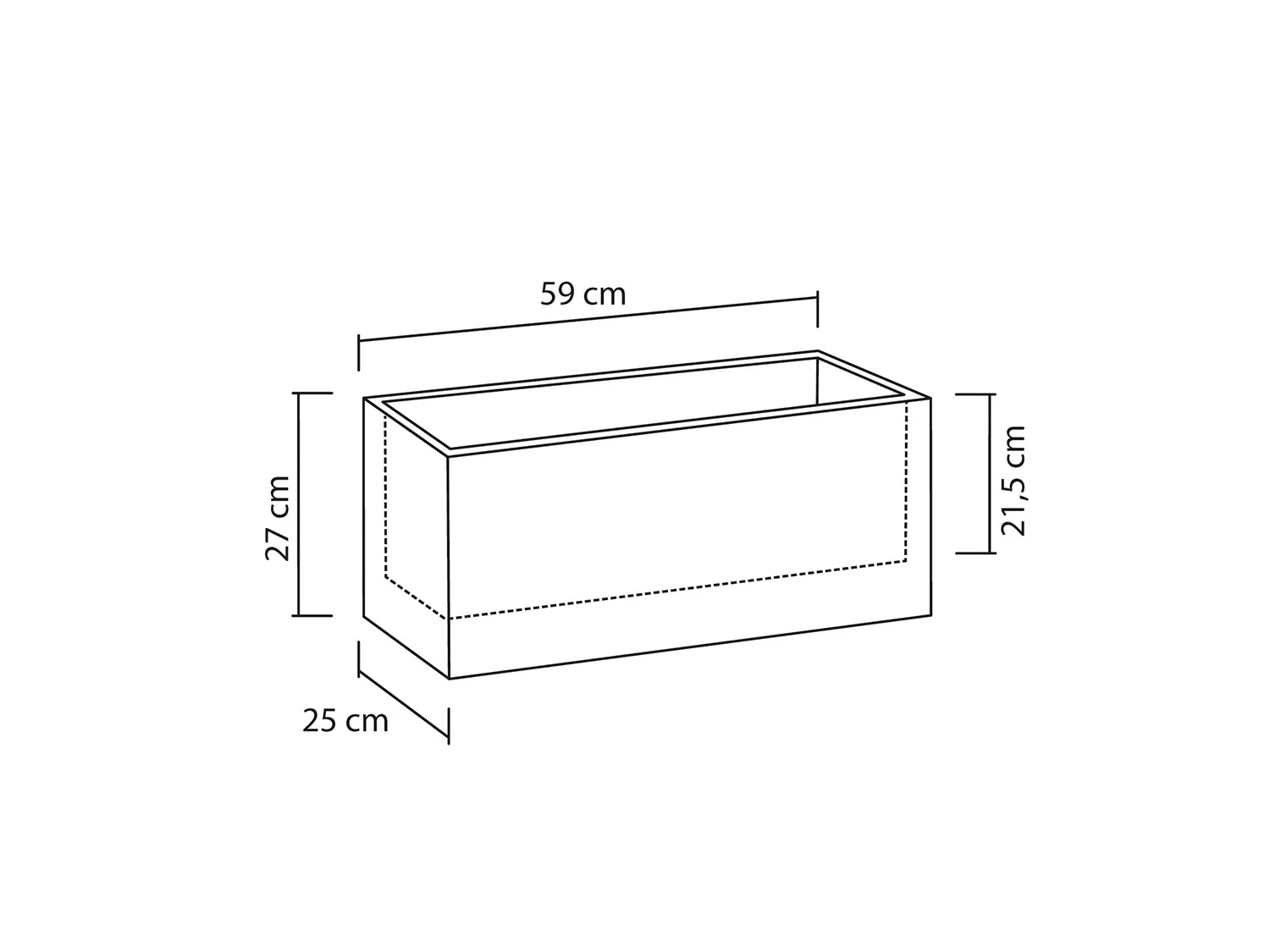 Scheurich Bac  plantes Cube Box, 21 L ou 35,5 L